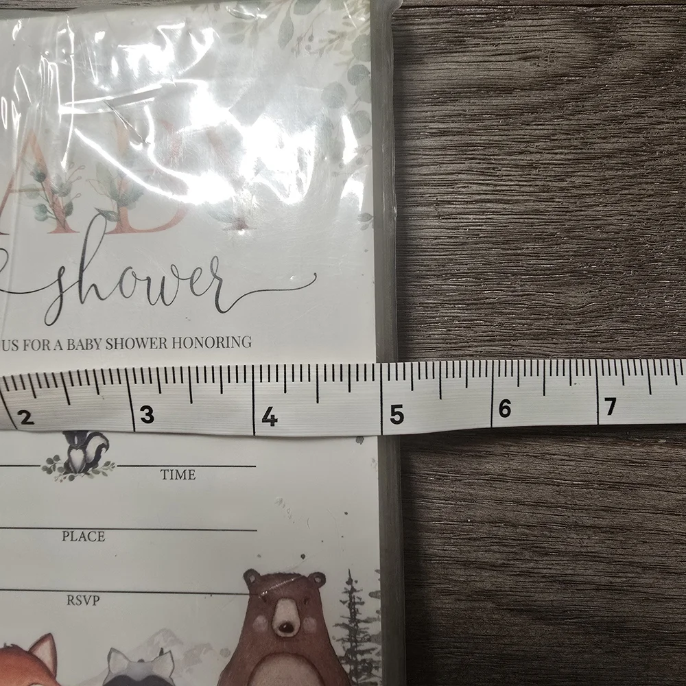 Baby Shower Invitation Cards with Woodland Animals 5